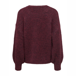 Only Nellie ls o-neck knit winetasting - 15375010