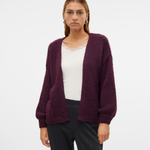 Vero Moda Maybe ls open cardigan winetasting - 10273101
