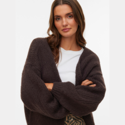 Vero Moda Maybe ls open cardigan chocolate torte - 10273101