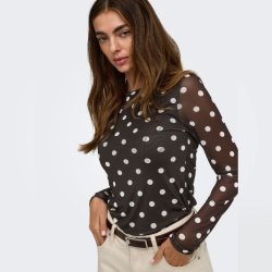 Only Nova L/S mesh top � coffee bean 15357642