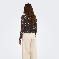 Only Nova L/S mesh top � coffee bean 15357642