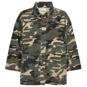 Depeche Tonja oversize shirt khaki printed - 100454