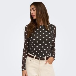 Only Nova L/S mesh top � coffee bean 15357642