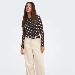 Only Nova L/S mesh top � coffee bean 15357642