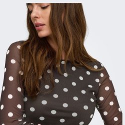 Only Nova L/S mesh top � coffee bean 15357642