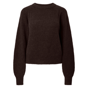 Yas Johi ls wool blend pull over s. cofffee bean - 26040003