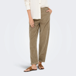 Only flora mw ela cord carot pant weathered teak - 15306423