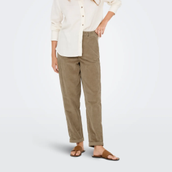 Only flora mw ela cord carot pant weathered teak - 15306423
