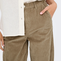 Only flora mw ela cord carot pant weathered teak - 15306423