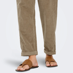 Only flora mw ela cord carot pant weathered teak - 15306423