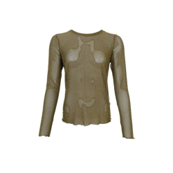 Black colour Alexis blouse w/stones hunter green - 40746