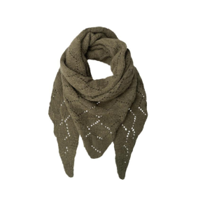 Black Colour Adelina scarf army - 208449