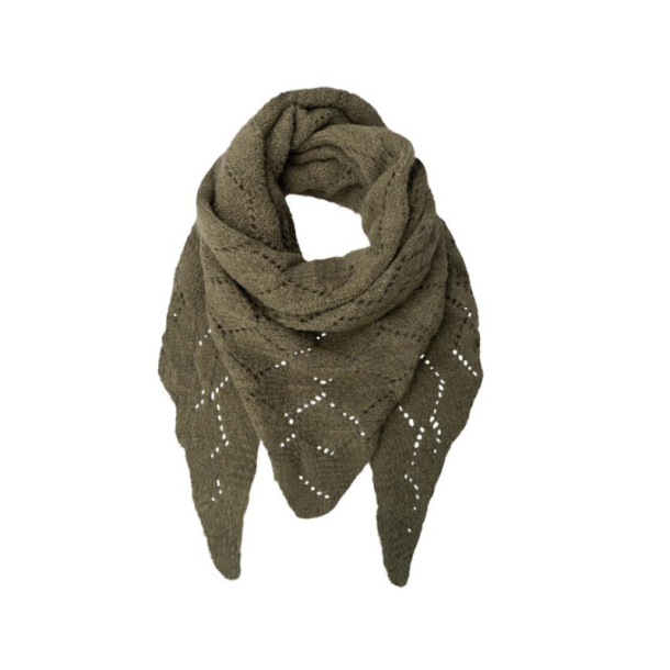 Black Colour Adelina scarf army - 208449