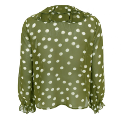 Black Colour Merida blouse dk. lime - 41338
