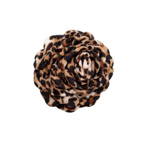 Black Colour Villa mega flower hair claw dk. leo - 6028
