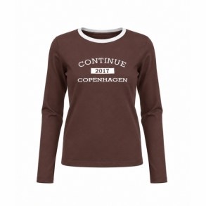 Continue Dea t-shirt long sleve brown - 15341