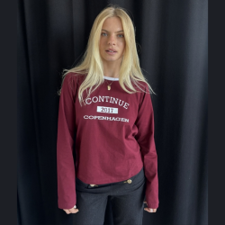 Continue Dea t-shirt long sleve bordox - 15341