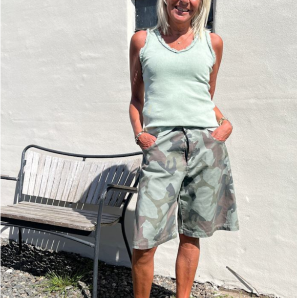 Cabana Living crush shorts beige camo - 60278
