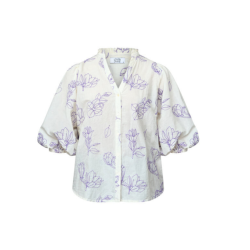 Love &amp; divine cream flower blouse - LOVE1448-1
