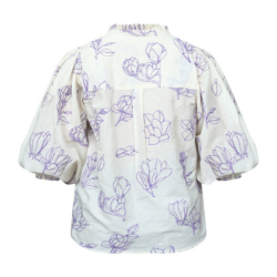 Love &amp; divine cream flower blouse - LOVE1448-1