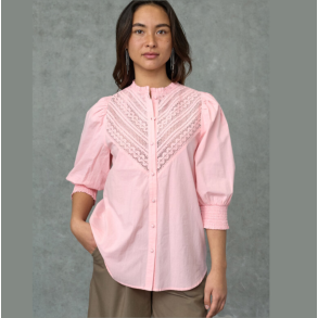 Love & Divine shirt coral pink -  LOVE805-2