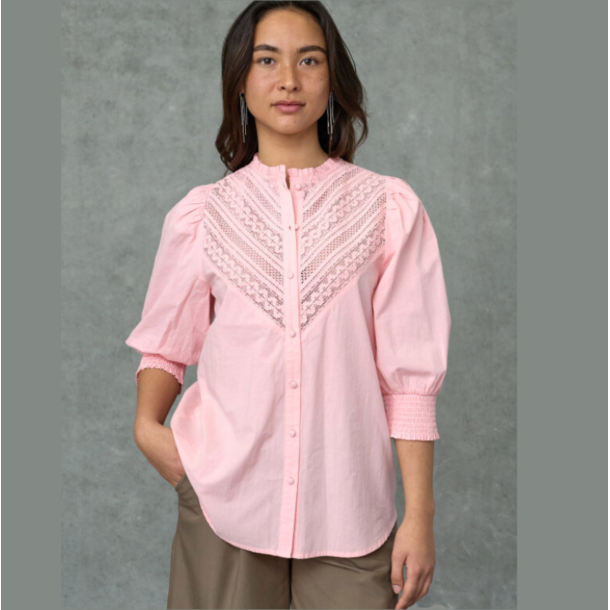 Love &amp; Divine shirt coral pink -  LOVE805-2