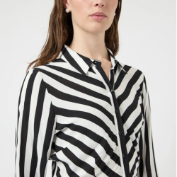Yas Savanna long short dress black/white stribes - 26022663