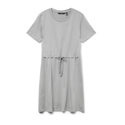Vero Moda Luna ss short string dress light grey melange - 10325626