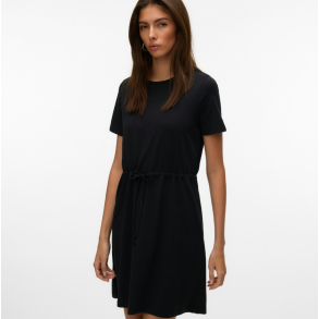 Vero Moda Luna ss short string dress black - 10325626