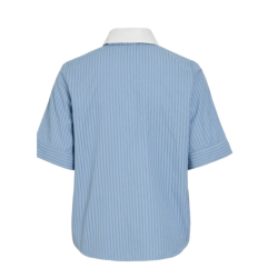 Vila Linna 2/4 shirt w. tie nantucket breeze - 14122816