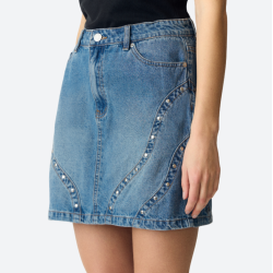 Yas Clio hw denim skirt light blue denim 26039957