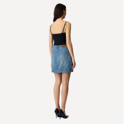 Yas Clio hw denim skirt light blue denim 26039957