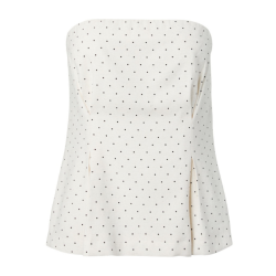 Yas Dotly corsage top star white/black - 26041151