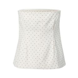 Yas Dotly corsage top star white/black - 26041151