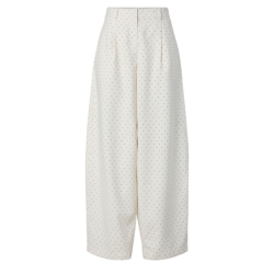 Yas Dotly berrel bukser star white/black - 26041150