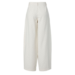 Yas Dotly berrel bukser star white/black - 26041150