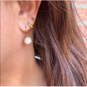 Wolff Jewelry light rose Jusi pearl earring - 1301