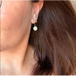 Wolff Jewelry yellow Jusi pearl earring light  - 1301