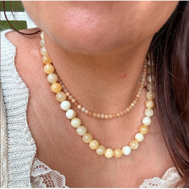 Wolff Jewlery Jalle pearl necklace beige - 1300