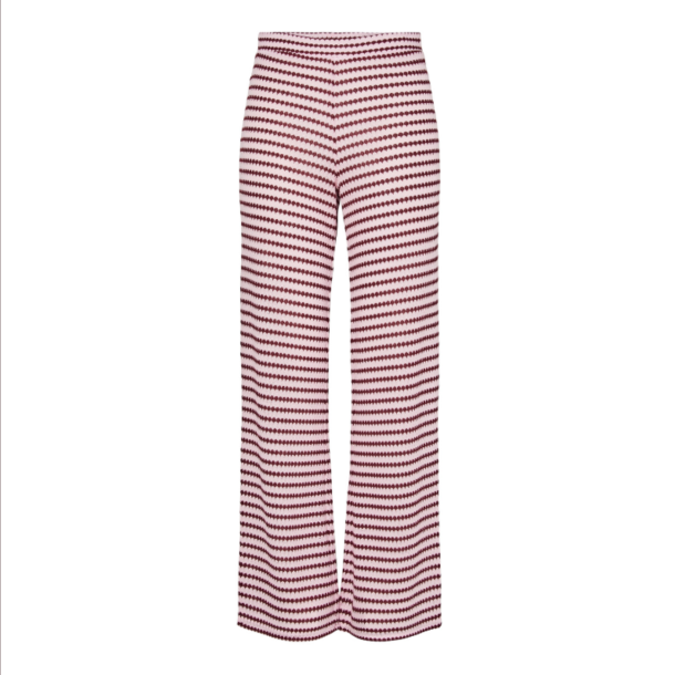 Pieces Jeya hw knit pant pink tulle/port royale - 17163791