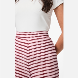 Pieces Jeya hw knit pant pink tulle/port royale - 17163791