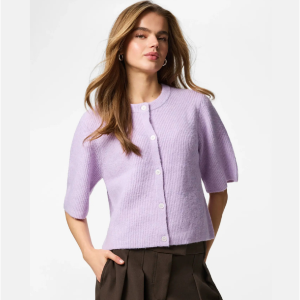Pieces Silly strik cardigan pastel lilac/melange - 17158220