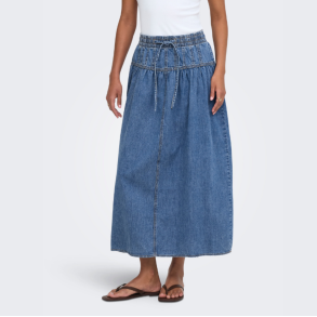 Only Lyra a-line dnm maxi skirt medium blue denim - 15369234