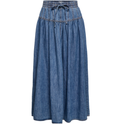 Only Lyra a-line dnm maxi skirt medium blue denim - 15369234