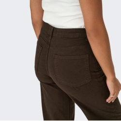 Only Madison blush hw wide dark brown denim  - 15371660