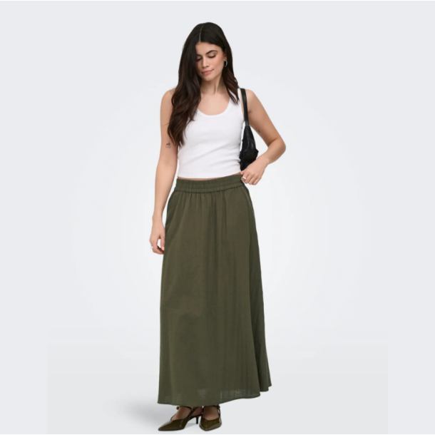 Only Tizana long skirt wvn noos grape leaf - 15372613