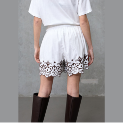 Love &amp; Divine shorts white brown - love1547