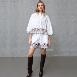 Love &amp; Divine skjorte white/brown - love1546