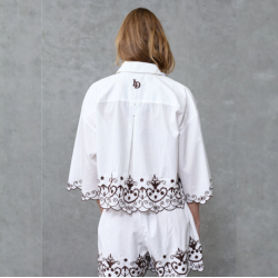 Love &amp; Divine skjorte white/brown - love1546