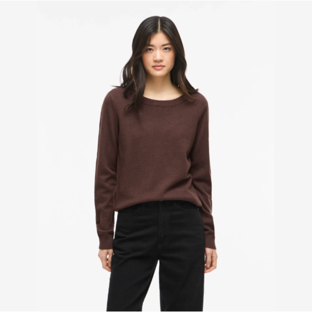 Vila ril coffee bean strik o-hals - 14054177